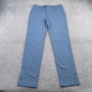 Bonobos Pants Mens 30x32‎ Blue Slim Straight Low Rise Stretch Canvas Trousers